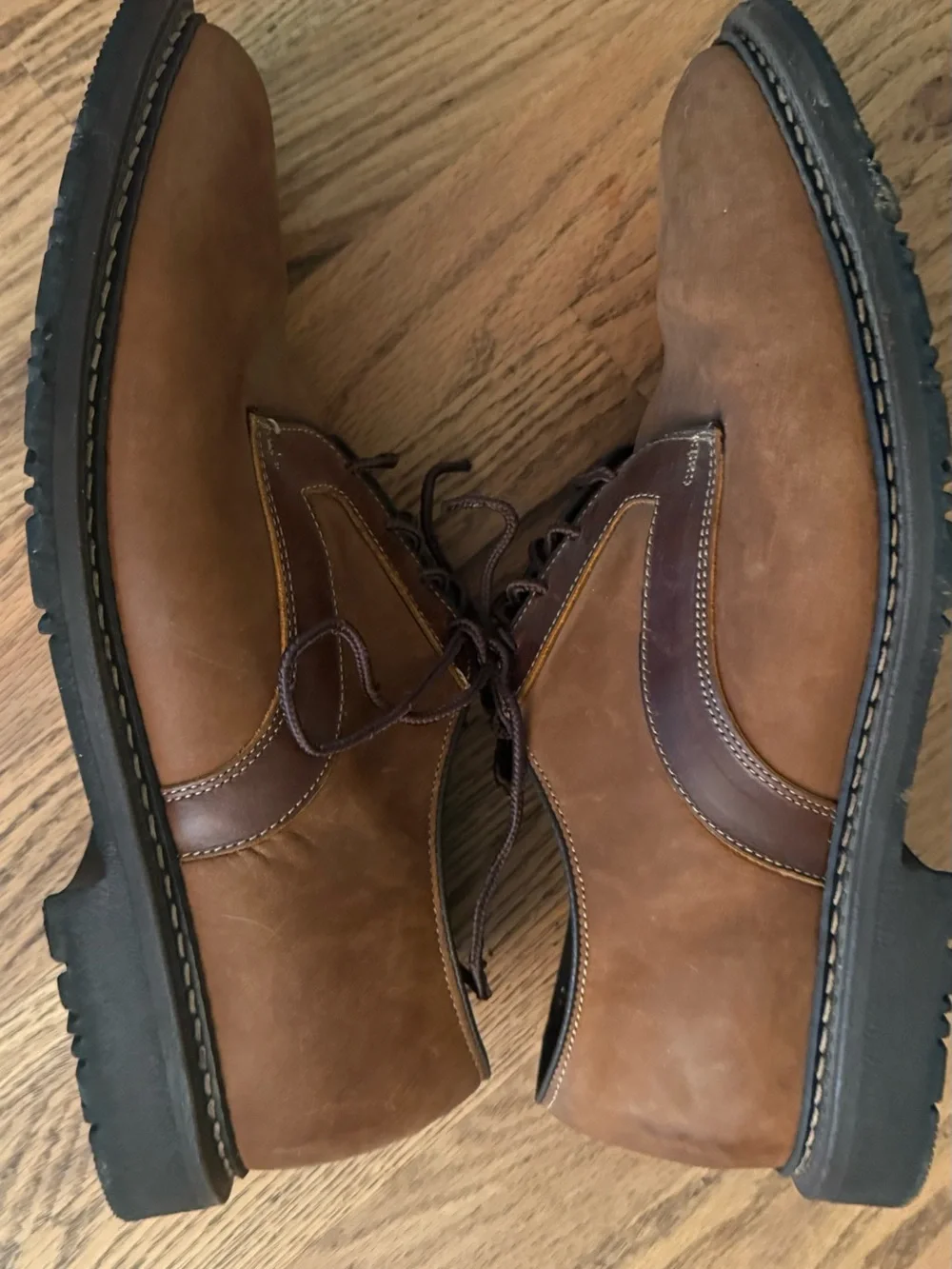 Allen Edmonds Berkshire Men’s Brown Leather Shoes Made in USA V-Tread